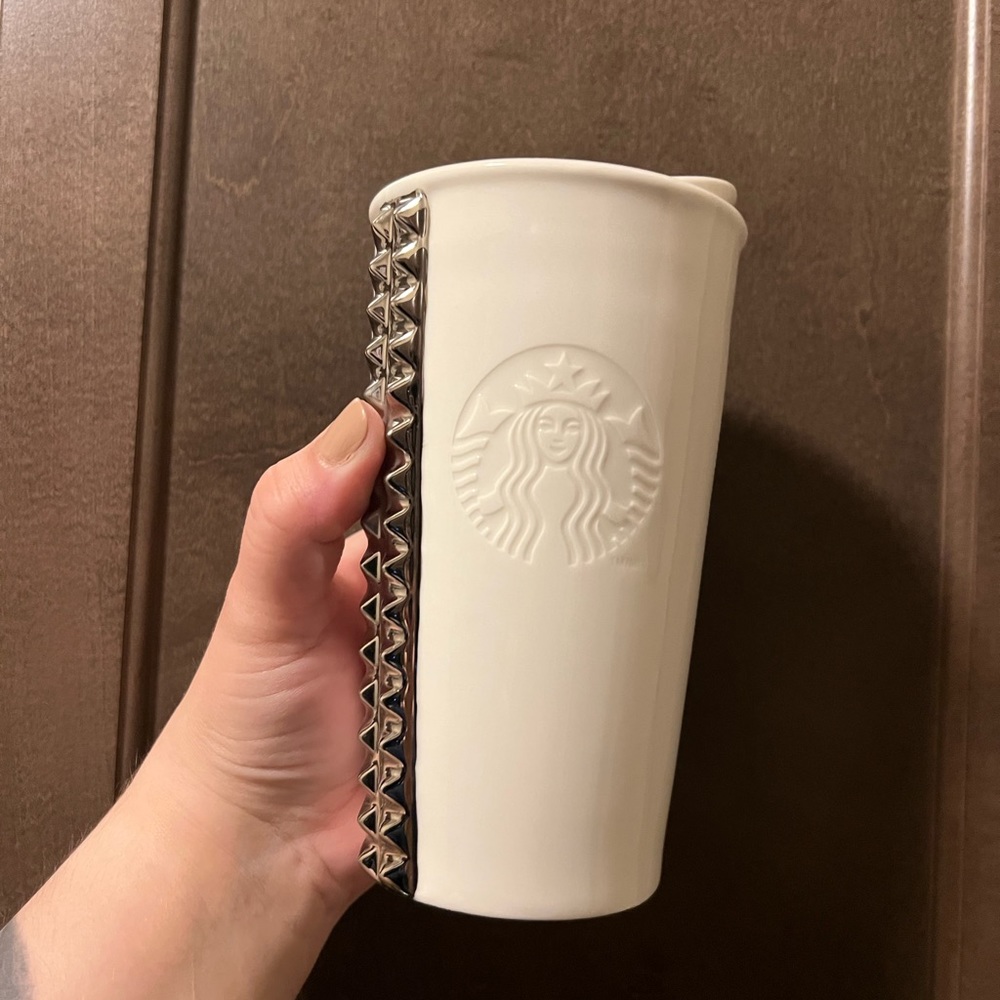 Starbucks hot cup tumbler.